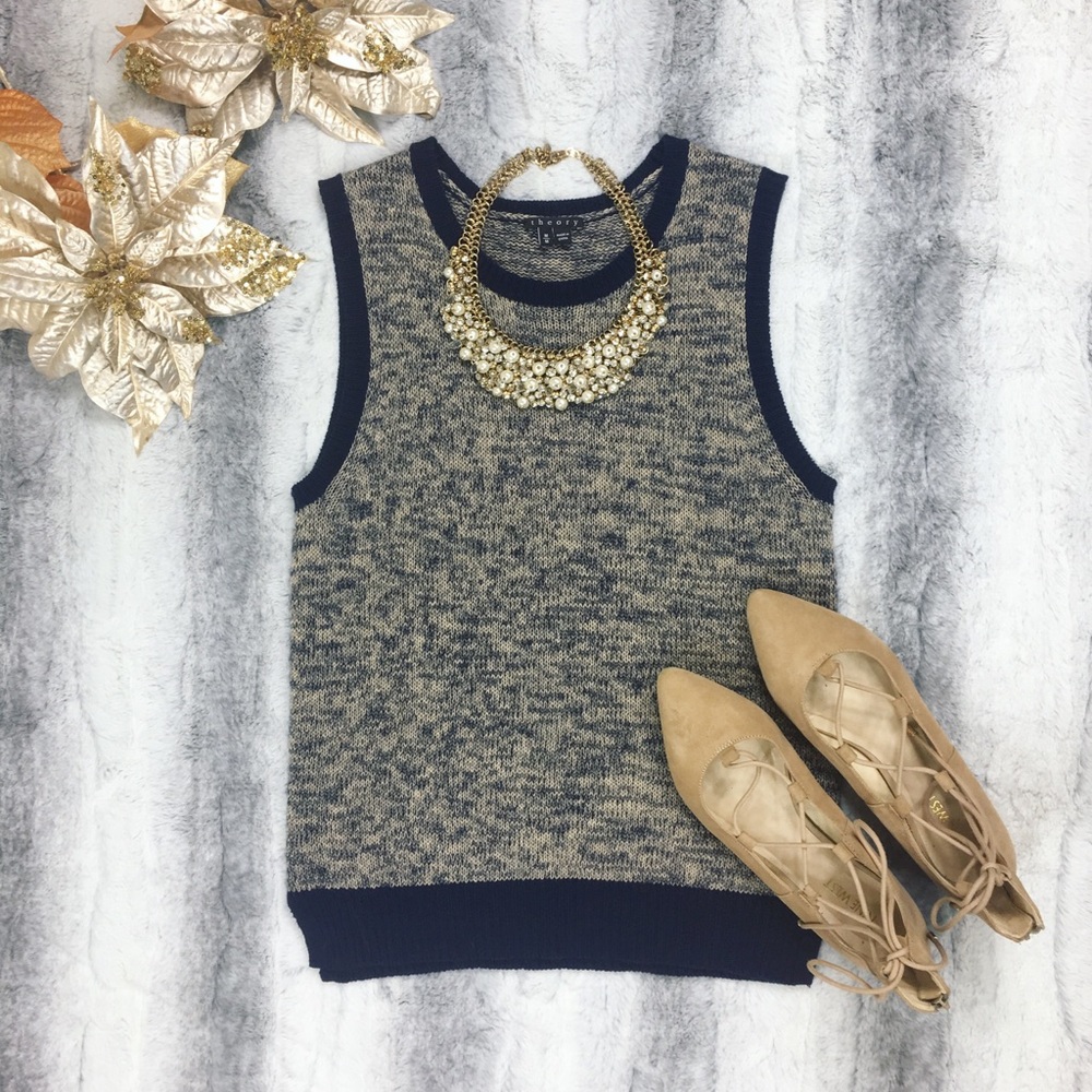 Theory • Chaz B Cotton & Cashmere Sweater Vest